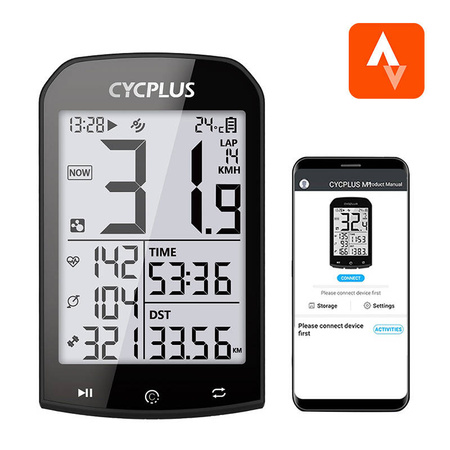 GPS dviračio kompiuteris Cycplus M1