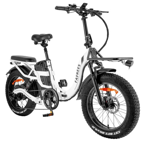 Elektrinis dviratis baltas fafrees x-max  smarton.lt
