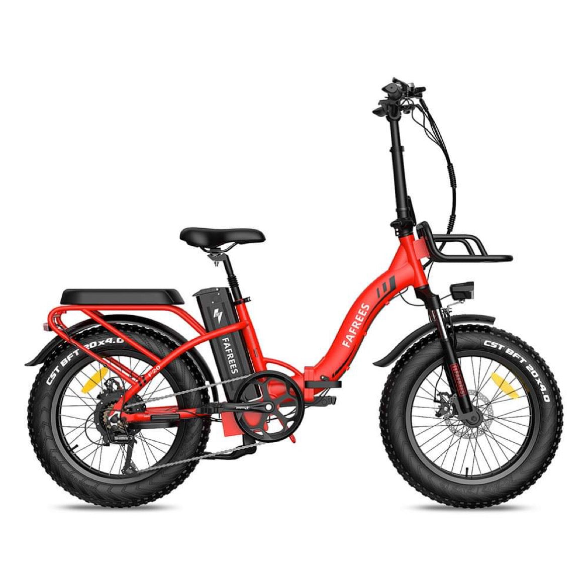 Elektrinis dviratis raudonas smarton.lt