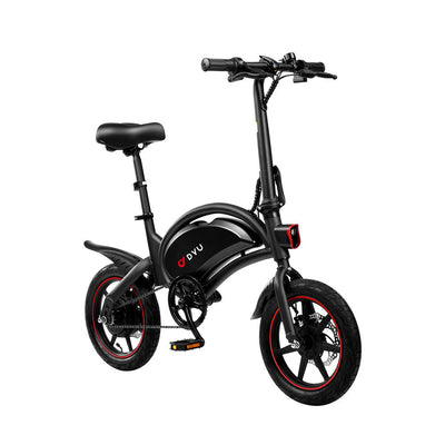 Elektrinis dviratis dyu d3f juodas smarton.lt