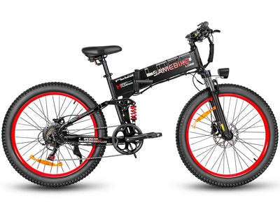 SAMEBIKE LO26 Plus 1000W galingas sulankstomas elektrinis dviratis