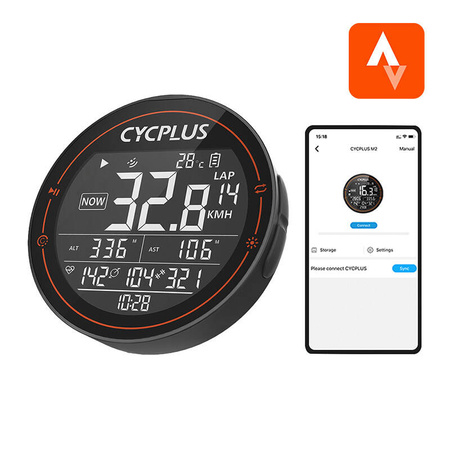 Cycplus M2 dviračio kompiuteris – suderinamas su „Strava“, „Trainingpeaks“ ir kt.