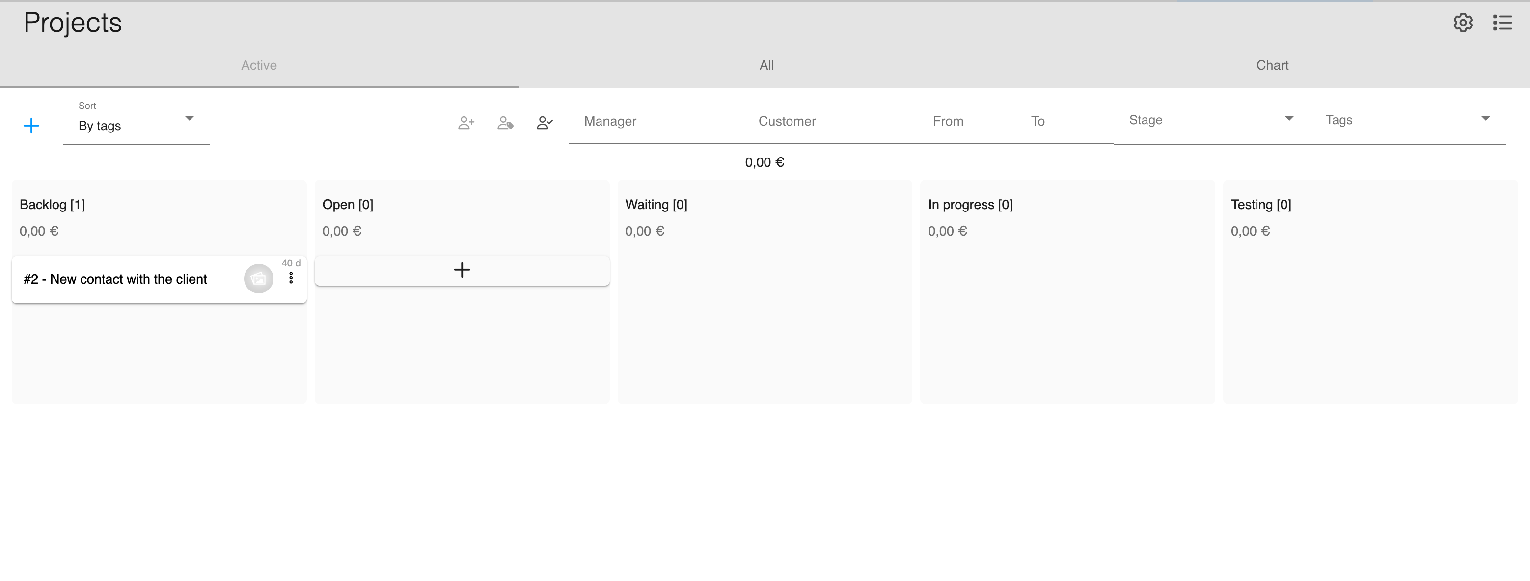 SmartOn CRM · Projects